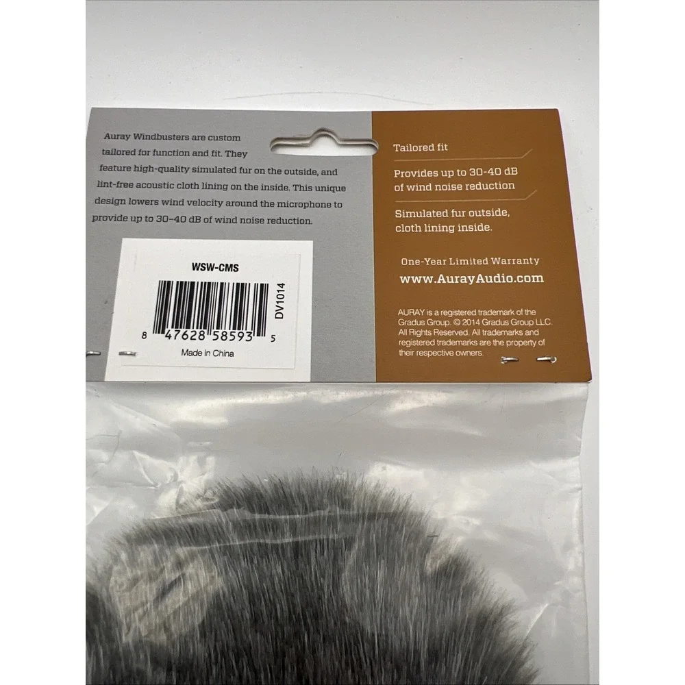 Auray WSW-CMS Senal SMS-45 & Polsen‎ VM-150 Video Shotgun Mic Windbuster